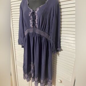 Johnny Was Floral Embroidered Top